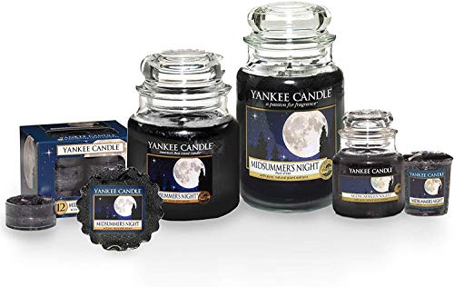 Yankee Candle Midsummers Night Tea Lights Candles, Large Jar, Grey