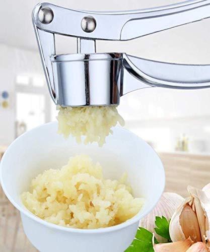 Garlic Press Mincer Ginger Crusher Squeezer Heavy Duty Metal Garlic Presser Chopper Slicer (Classic) - Better Savings Group