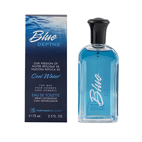 Blue Depths, version of Davidoff Cool Water Eau de Toilette Spray for Men, 2.5 oz