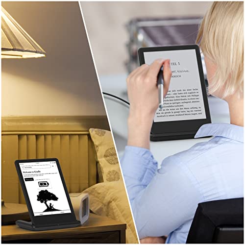 VIOK Wireless Charger Compatible with Kindle Paperwhite Signature Edition Only, Foldable Wireless Charging Station Dock for Wireless KindIe (Not for Other KindIes)