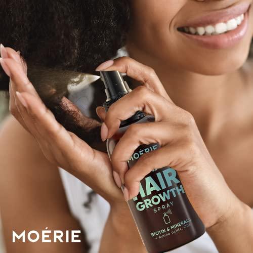 Moerie Ultimate Hair Growth Spray Designed to Strengthen Hair & Stop Hair Loss - 100% Natural Hair Serum for Hair Growth with over 100 Minerals, Vitamins & Amino acids - Fresh Scent - 5.07 Fl. Oz - Better Savings Group