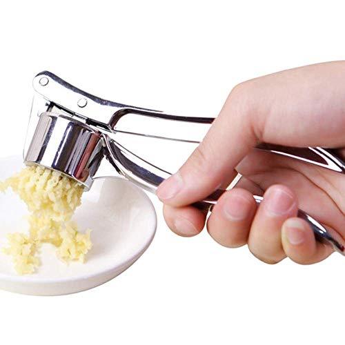 Garlic Press Mincer Ginger Crusher Squeezer Heavy Duty Metal Garlic Presser Chopper Slicer (Classic) - Better Savings Group