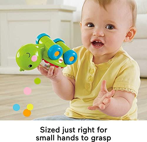 Fisher-Price Baby Crawling Toy Poppity Pop Turtle Push-Along Vehicle With Ball Popping Sounds For Ages 6+ Months - Better Savings Group