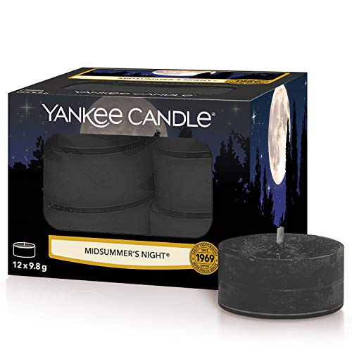 Yankee Candle Midsummers Night Tea Lights Candles, Large Jar, Grey