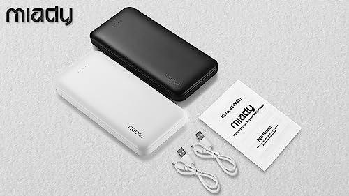 Miady 2-Pack 10000mAh Dual USB Portable Charger, USB-C Fast Charging Power Bank, Backup Charger for iPhone 14, Galaxy S22, Pixel and etc - GEAR4EVER