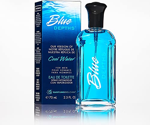 Blue Depths, version of Davidoff Cool Water Eau de Toilette Spray for Men, 2.5 oz