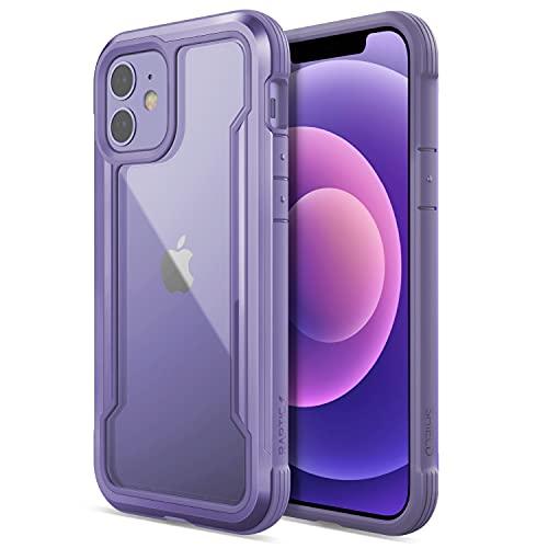 RAPTIC Shield Case Compatible with iPhone 12 Case & iPhone 12 Pro Case, Shock Absorbing Protection, Durable Aluminum Frame, 10ft Drop Tested, Fits iPhone 12 & 12 Pro,Purple - GEAR4EVER