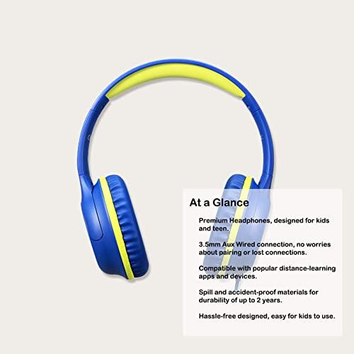 Olitec Kids Headphones - Over-Ear Headphones for Kids, and Teen, Ideal Headphones for Kids for School and Long-Ride Travel, Lightweight Headset with Aux 3.5mm Jack Connection - GEAR4EVER