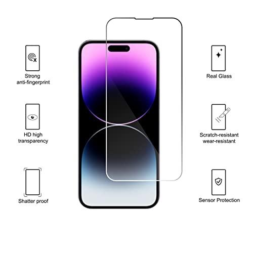 Ailun 3 Pack Screen Protector for iPhone 14 Pro Max[6.7 inch] + 3 Pack Camera Lens Protector,Sensor Protection,Dynamic Island Compatible,Case Friendly Tempered Glass Film,[9H Hardness] - HD - GEAR4EVER