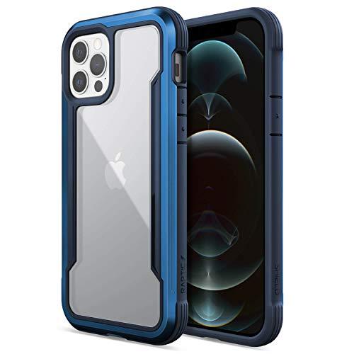 RAPTIC Shield Case Compatible with iPhone 12 Case & iPhone 12 Pro Case, Shock Absorbing Protection, Durable Aluminum Frame, 10ft Drop Tested, Fits iPhone 12 & 12 Pro, Blue - GEAR4EVER