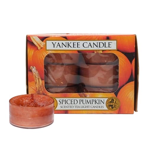 Yankee Candle Spiced Pumpkin Tea Lights - Set of 12