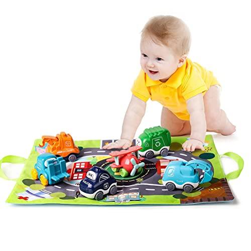 ALASOU Baby Truck Car Toys with Playmat/Storage Bag|1st Birthday Gifts for Toddler Toys Age 1-2|Baby Toys for 1 2 3 Year Old Boy|1 2 Year Old Boy Birthday Gift for Infant Toddlers - Better Savings Group