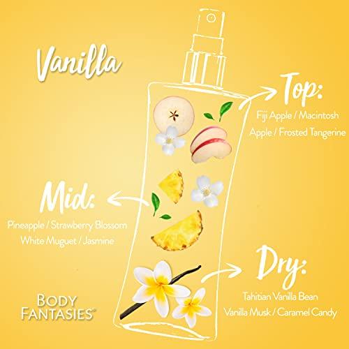 Body Fantasies Signature Fragrance Body Spray, Vanilla, 8 fl oz (Pack of 2) - Better Savings Group