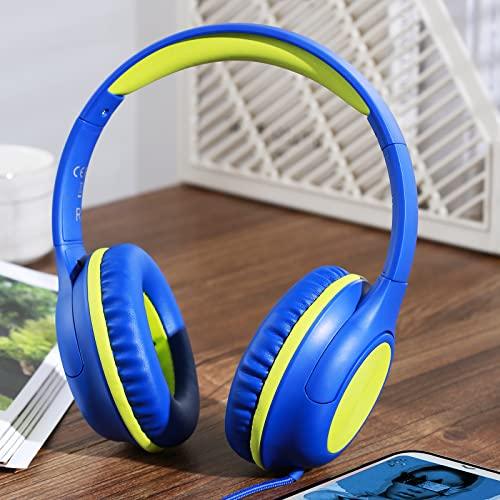 Olitec Kids Headphones - Over-Ear Headphones for Kids, and Teen, Ideal Headphones for Kids for School and Long-Ride Travel, Lightweight Headset with Aux 3.5mm Jack Connection - GEAR4EVER