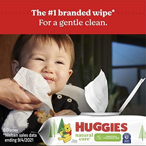 Huggies Natural Care Sensitive Baby Wipes, Unscented, Hypoallergenic, 99% Purified Water, 10 Flip-Top Packs (560 Wipes Total) - Better Savings Group