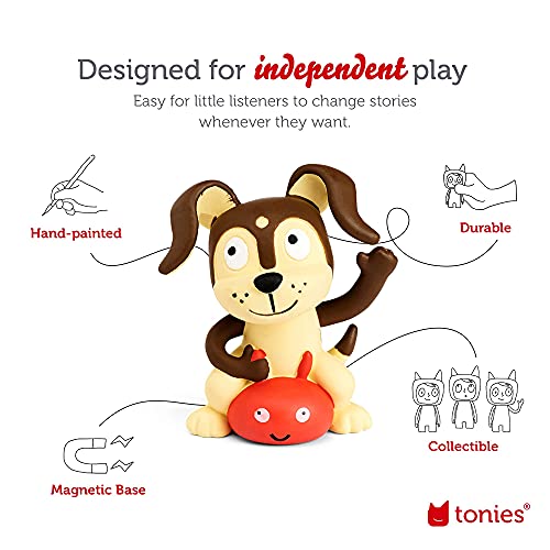 Toniebox Audio Player Starter Set with Playtime Puppy - Listen, Learn, and Play with One Huggable Little Box - Light Blue