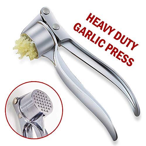 Garlic Press Mincer Ginger Crusher Squeezer Heavy Duty Metal Garlic Presser Chopper Slicer (Classic) - Better Savings Group