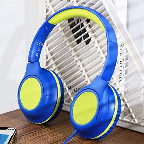 Olitec Kids Headphones - Over-Ear Headphones for Kids, and Teen, Ideal Headphones for Kids for School and Long-Ride Travel, Lightweight Headset with Aux 3.5mm Jack Connection - GEAR4EVER