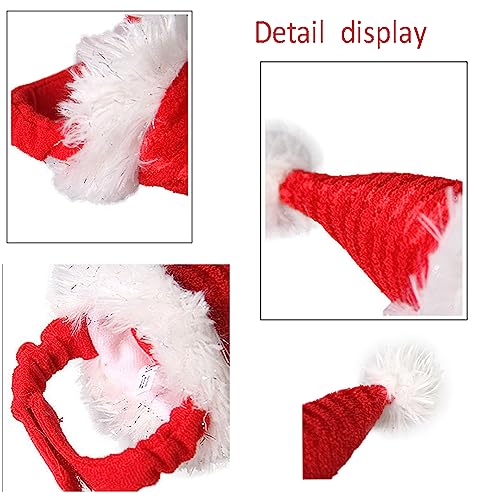 ANIAC Christmas Hamster Hats Guinea Pig Costume Mini Santa Hat for Kitten Chinchilla Rabbit Bunny Hedgehog Ferret Squirrel Rats Duck Newborn Puppy