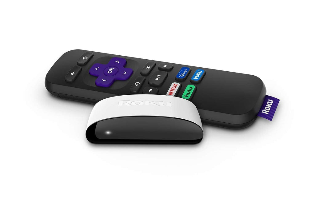 Roku LE HD Streaming Media Player with High Speed HDMI Cable and Simple Remote White Device Only