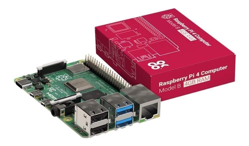 Raspberry Pi 4 Model B 2019 Quad Core 64 Bit WiFi Bluetooth (4GB)