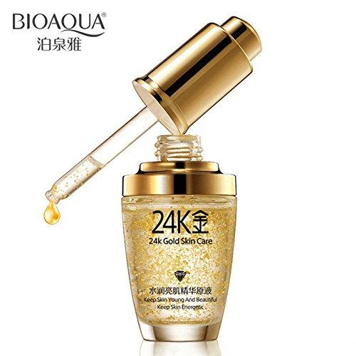 BIOAQUA 24K Gold Moisturizing Face Serum: Anti-Wrinkle Refreshing Skincare Facial Serum Essence Beauty Skin Care Product - Better Savings Group