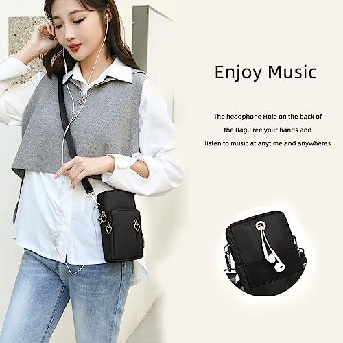 Universal Crossbody Wallet Phone Bag for Women Mini Shoulder Arm Bag Cell Phone Purse Compatible for iPhone/Samsung Galaxy - GEAR4EVER