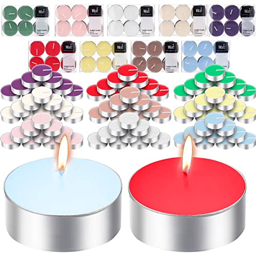 108 Pcs Scented Tea Lights Variety Pack – 9 Scents, Mini Candles Bulk Set in Lavender, Vanilla & More