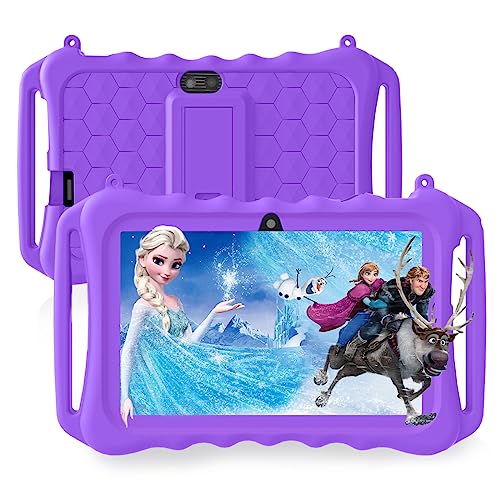 ECOPAD Android 11 Tablet, 7 inch 3GB RAM 32GB ROM Android Tablet PC, Eye Protection Screen, BT 4.2, Dual Camera, WiFi,Android Tablet with Silicone Case (Purple)