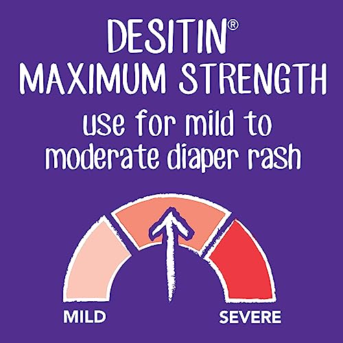 Desitin Maximum Strength Baby Diaper Rash Cream with 40% Zinc Oxide for Treatment, Relief & Prevention, Hypoallergenic, Phthalate- & Paraben-Free Paste, 16 oz