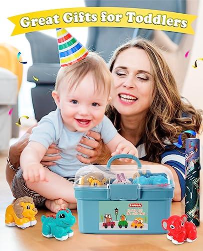 Kiddiworld Animal Car Toys for 1 Year Old Boy Gifts, Infant Baby Toys 12-18 Months, Pull Back Cars Truck Toys for 1-3 Year Old Girl Gifts, One First Christmas Birthday Gifts for Toddler Toys Age 1-2 - Better Savings Group