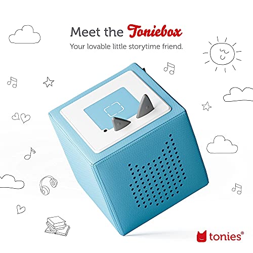 Toniebox Audio Player Starter Set with Playtime Puppy - Listen, Learn, and Play with One Huggable Little Box - Light Blue