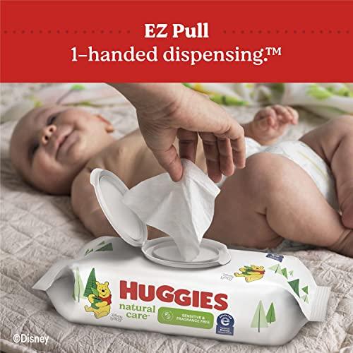 Huggies Natural Care Sensitive Baby Wipes, Unscented, Hypoallergenic, 99% Purified Water, 10 Flip-Top Packs (560 Wipes Total) - Better Savings Group