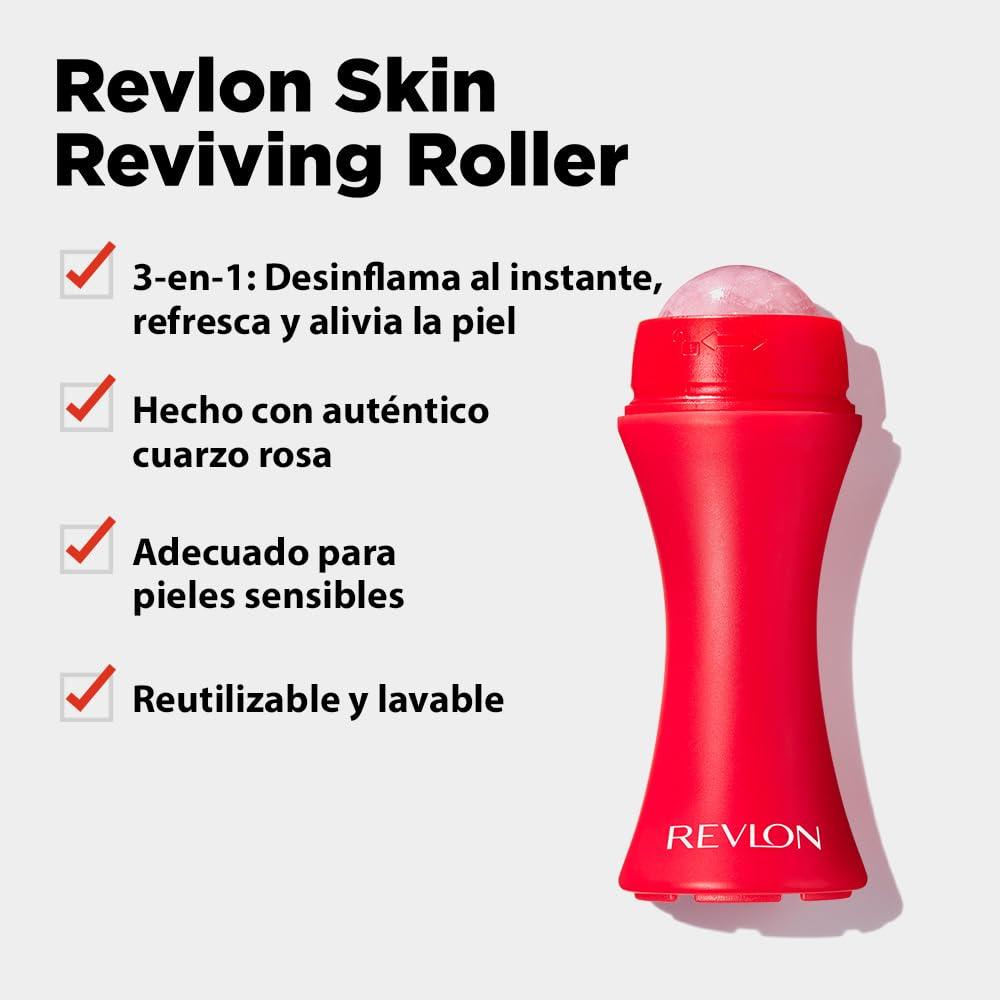 Revlon Skin Reviving Roller with Rose Quartz for All-Day Facial Reviving & Brightening, Compact & Reusable, Gentle on Skin - Better Savings Group