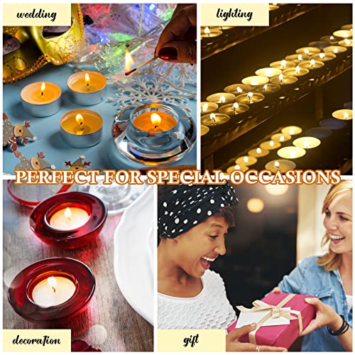 200 Pcs Scented Tea Lights Candles Tea Candles, 4 Hour Long Burn Time White Small Candle for Christmas Home Wedding Party Holiday Dinner Table Decoration (Vanilla Scent)