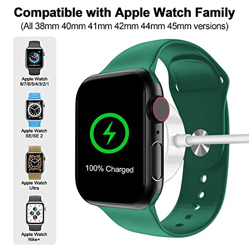 𝟮𝟬𝟮𝟯 𝐔𝐩𝐠𝐫𝐚𝐝𝐞𝐝 for Apple Watch Charger Magnetic Fast Charging Cable [Portable] Magnetic Wireless Charging Compatible with iWatch Series Ultra/9/8/7/6/SE/SE2/5/4/3/2-[3.3FT] White