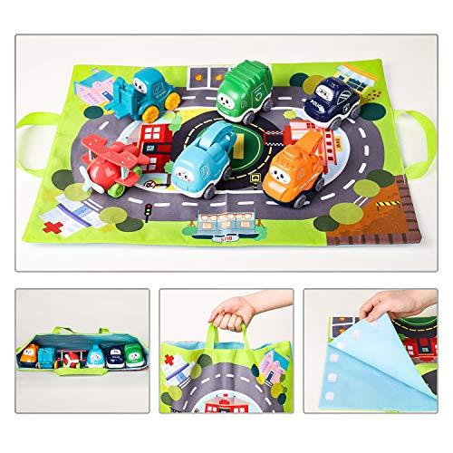 ALASOU Baby Truck Car Toys with Playmat/Storage Bag|1st Birthday Gifts for Toddler Toys Age 1-2|Baby Toys for 1 2 3 Year Old Boy|1 2 Year Old Boy Birthday Gift for Infant Toddlers - Better Savings Group