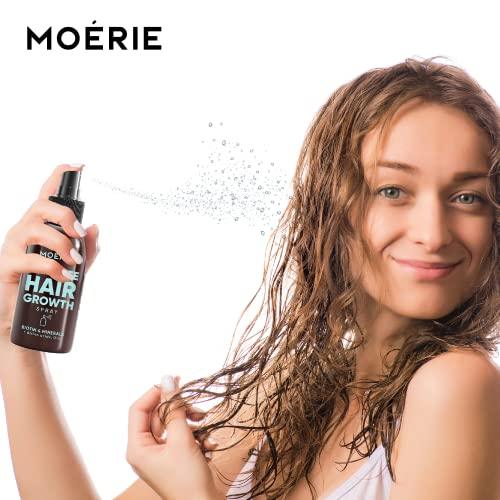 Moerie Ultimate Hair Growth Spray Designed to Strengthen Hair & Stop Hair Loss - 100% Natural Hair Serum for Hair Growth with over 100 Minerals, Vitamins & Amino acids - Fresh Scent - 5.07 Fl. Oz - Better Savings Group