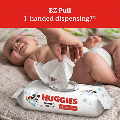 Huggies Simply Clean Fragrance-Free Baby Wipes, 64 Count (Pack of 11) (704 Wipes Total) - Better Savings Group