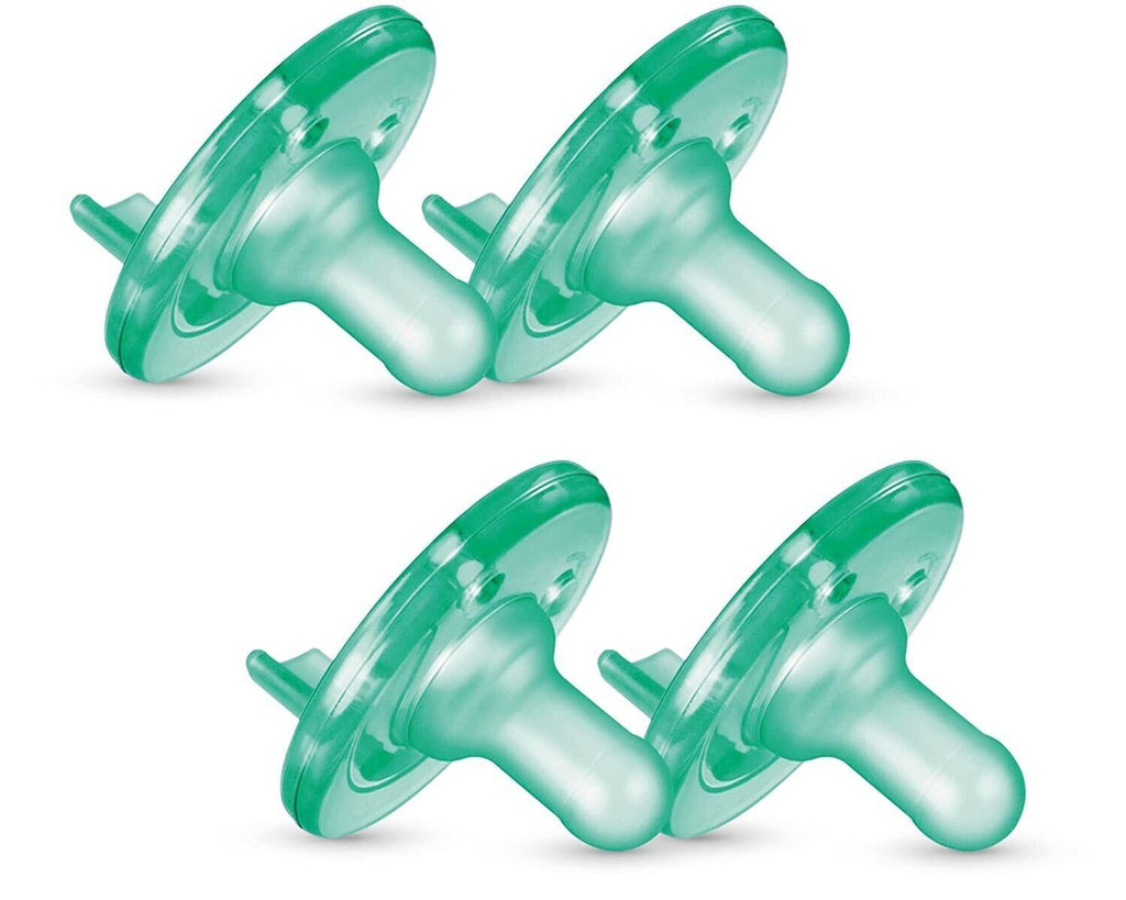 Philips Avent Soothie Baby Pacifier Used & Recommended by Doctors 4 Pack - Green - Better Savings Group