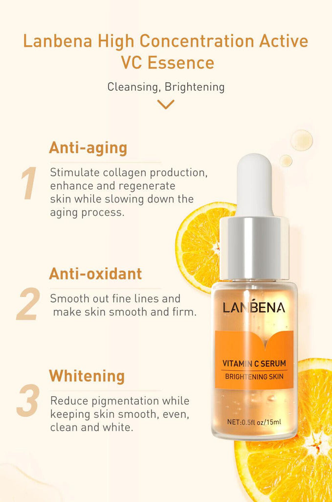 LANBENA | Vitamin C Serum for Whitening Lighten Spots Facial Essence - Better Savings Group