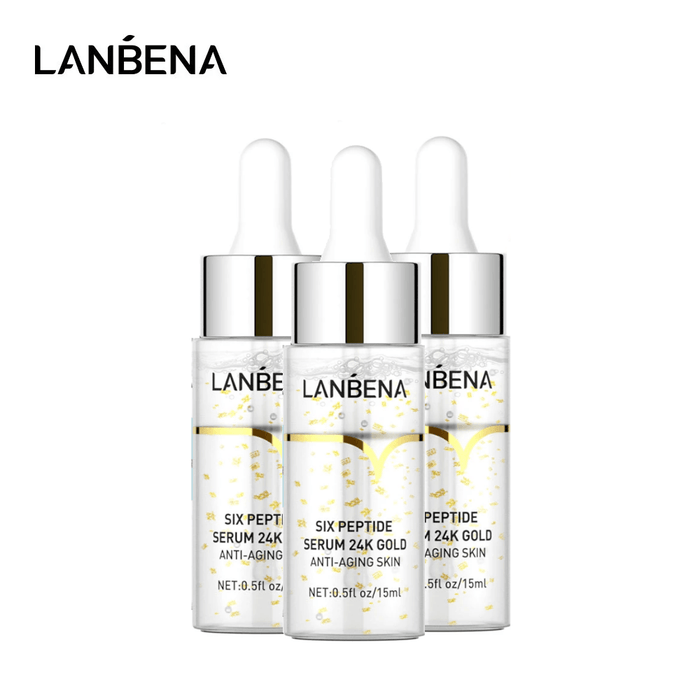 LANBENA | 24k Gold Serum for Anti-Aging Wrinkle Lift Firming Face - 3 PACK - Better Savings Group