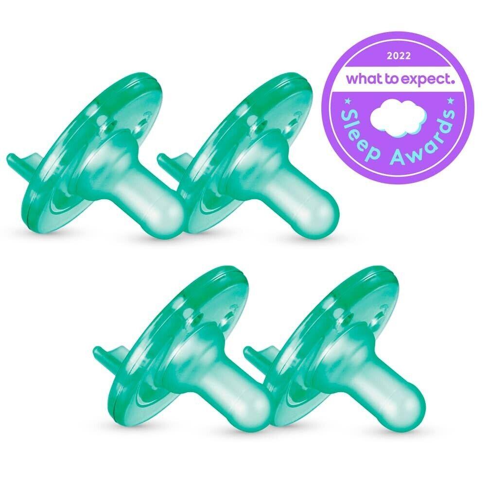 Philips Avent Soothie Baby Pacifier Used & Recommended by Doctors 4 Pack - Green - Better Savings Group