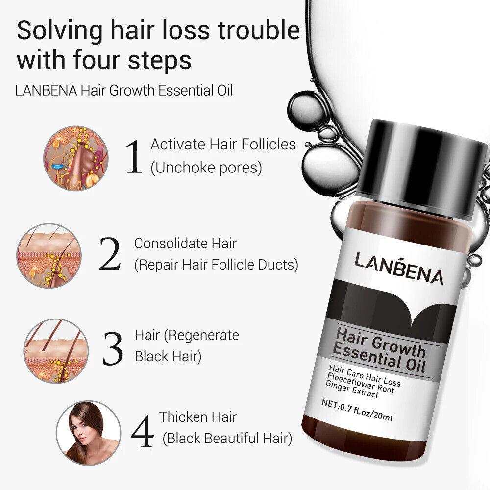 LANBENA | Hair Growth Care Essence Oil Fast Growing Hair on Head in 2 Weeks - 20ml - Better Savings Group