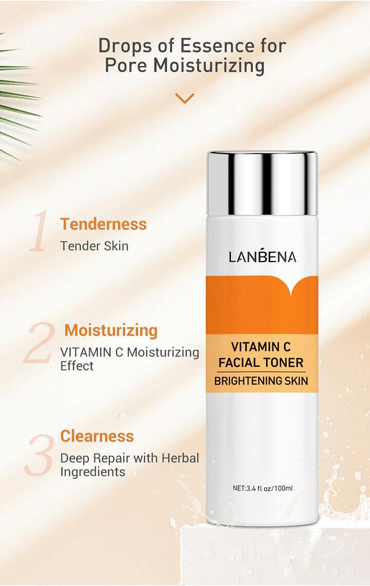 LANBENA | Vitamin C Facial Toner for Whitening Spots Deep Clean Essence - 3.4oz - Better Savings Group