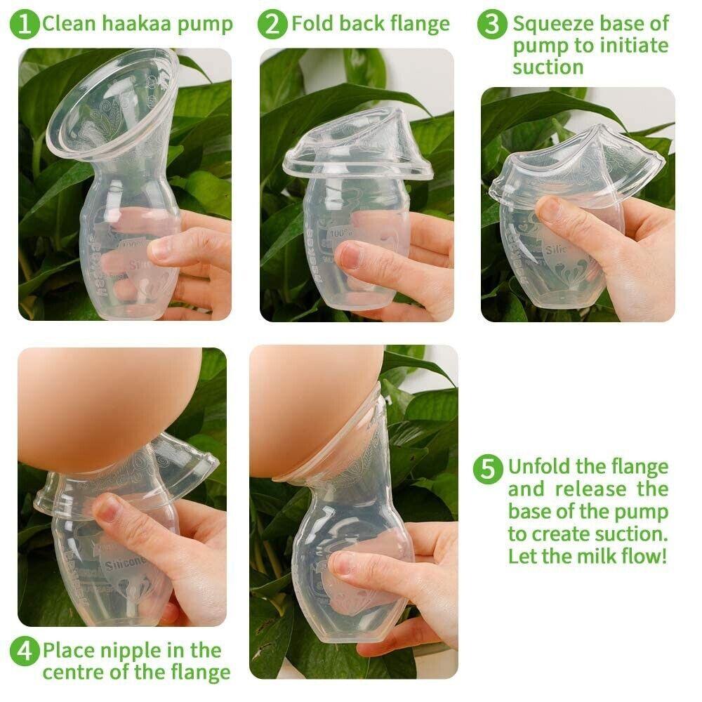 Haakaa Manual Breast Pump for Breastfeeding Easy and Portable Pump - 4oz/100ml - Better Savings Group