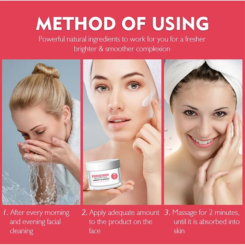 Vibrant Glamour Beauty Skin Cream Serum Protein Face Cream Anti Wrinkle Repair - Better Savings Group