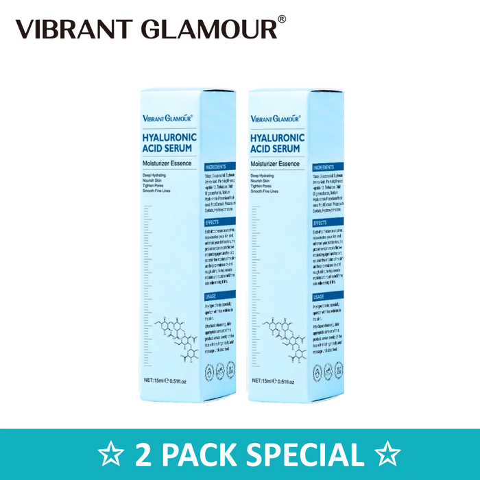 Vibrant Glamour - Hyaluronic Acid Serum For Anti-Aging Moisturizing - 2 PACK - Better Savings Group