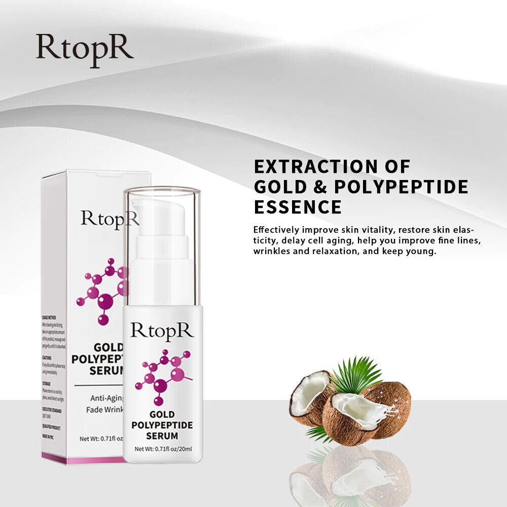 RtopR | Gold Poly Peptide Serum for Face Tightening Wrinkle Fine Lines - 20ml - Better Savings Group