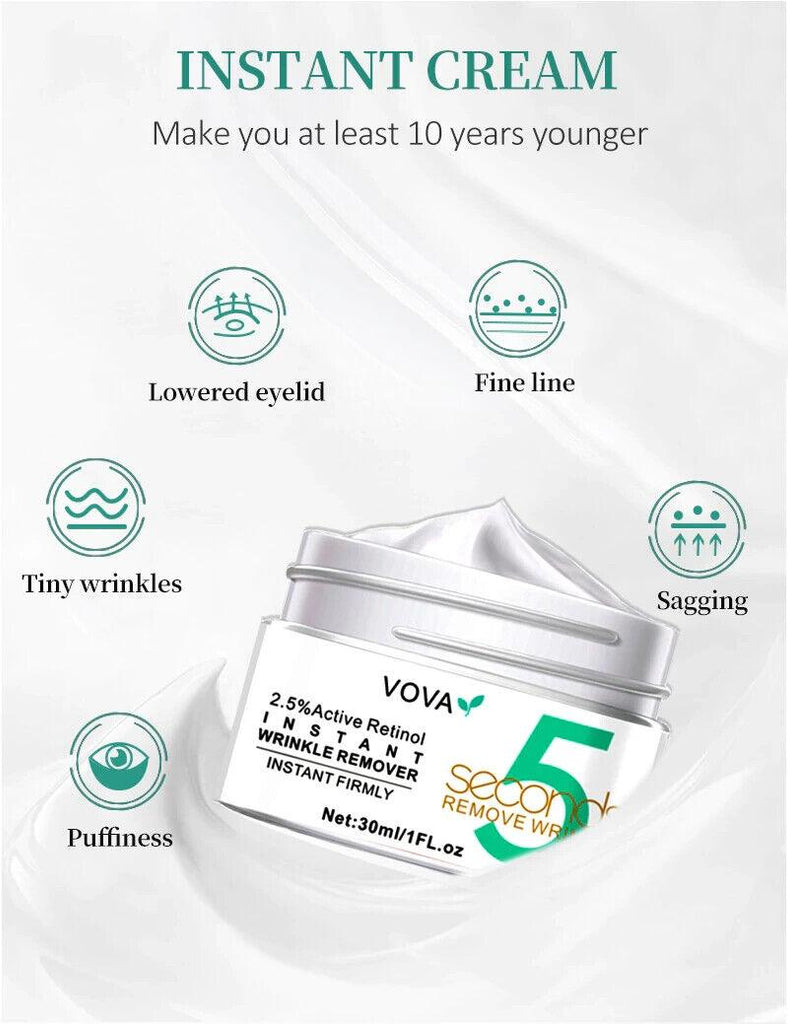 VOVA | 5 Seconds Wrinkle Remover Retinol Cream 5 Seconds Fast-acting Collagen - Better Savings Group